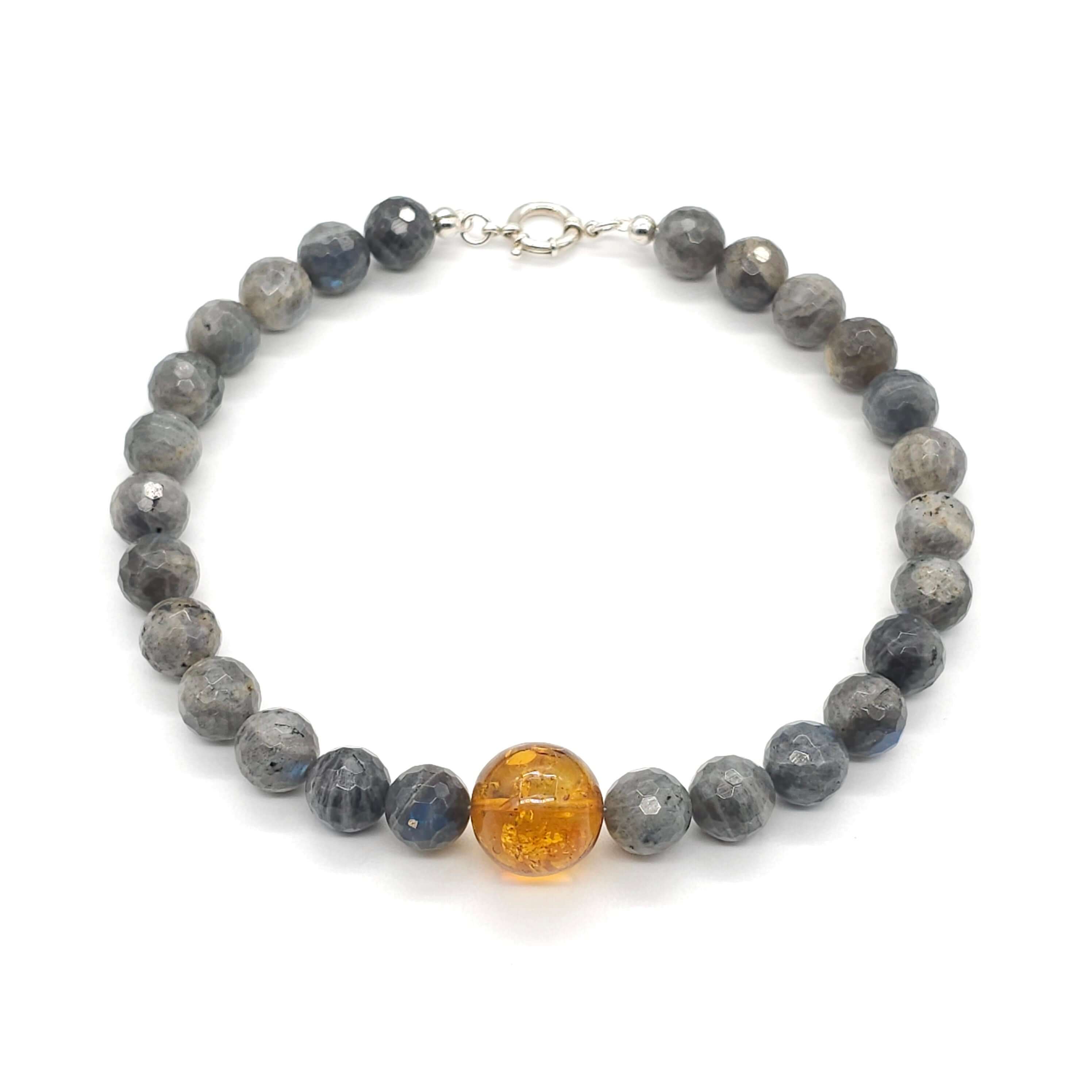 Hisia: Labradorite, Amber front view